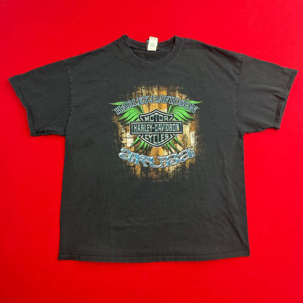 Harley Davidson Men's Jamaica T-Shirt Faded Motor‎ Cycles Size XL